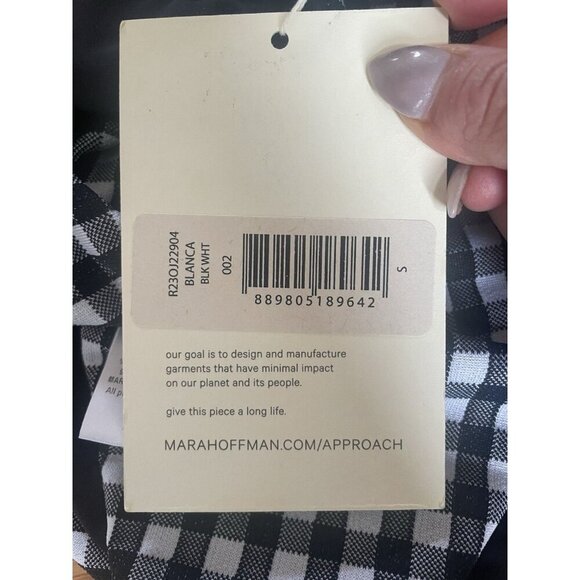 NWT Mara Hoffman Blanca Halter One-Piece Swimsuit Black cutout sides small - Picture 9 of 11